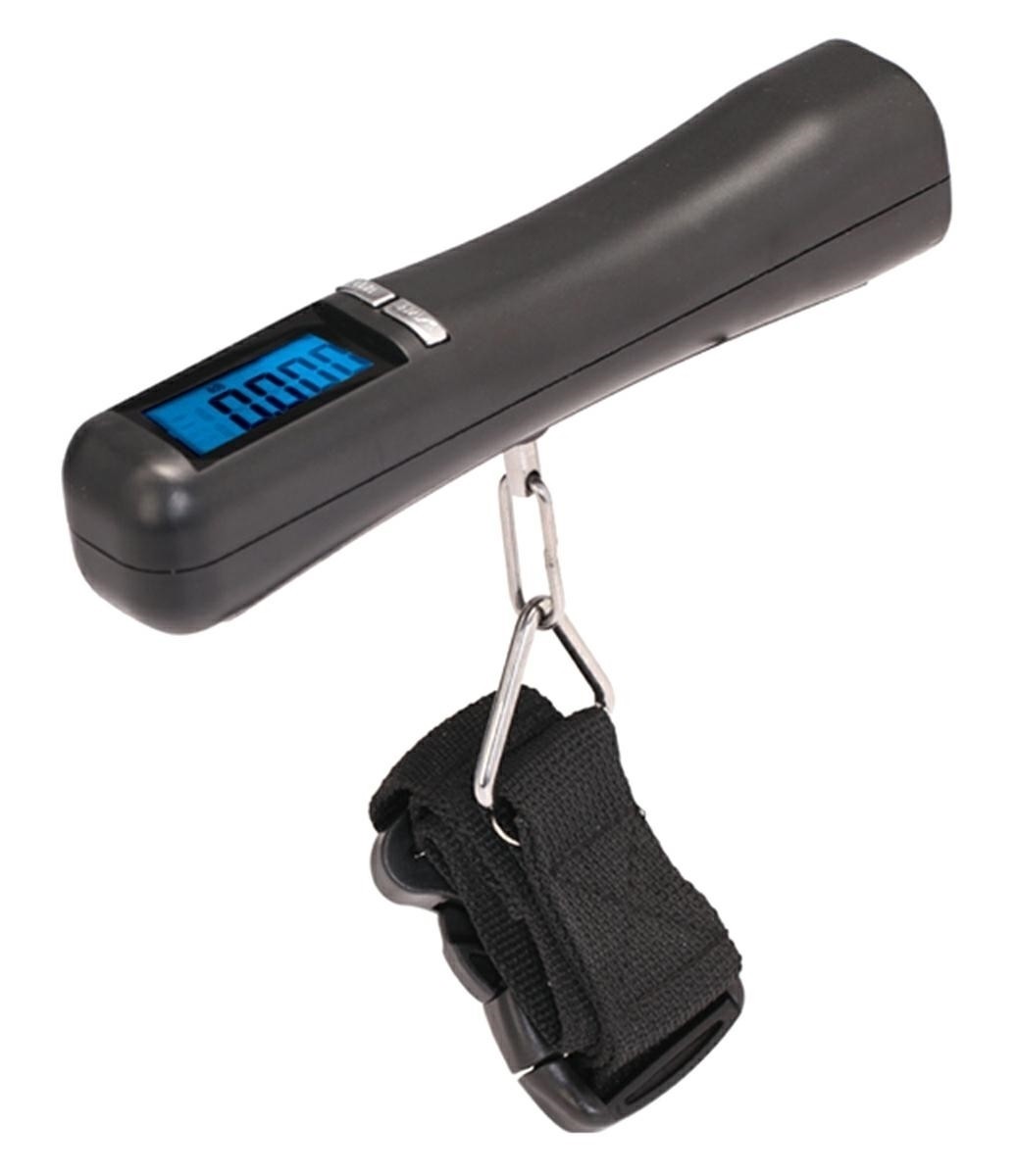 Cantar electronic portabil, sarcina maxima: 40 kg, afisaj LCD, functie hold, functie tara, 14 x 3 cm, negru - imagine 7